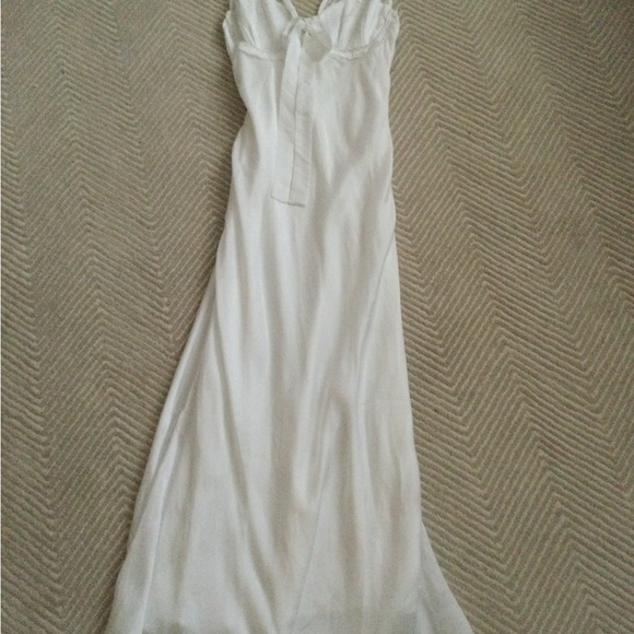LET ME BE Women's Sheer Bustier Slip Dress-Size M-White-NWT - Picture 10 of 10